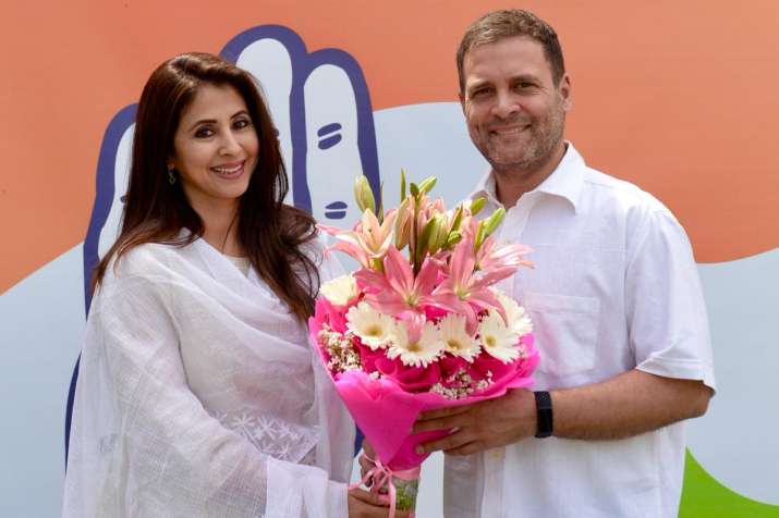 urmila matondkar joins congress in presence of party president rahul gandhi urmila matondkar joins congress in presence of party president rahul gandhi- India TV