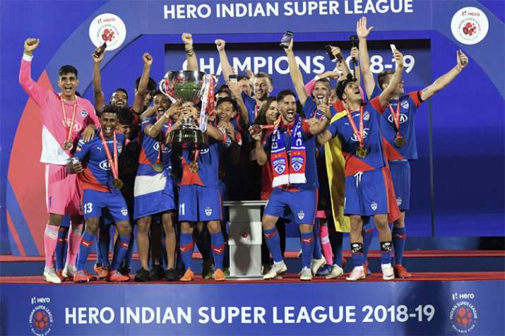 ISL 2019 Final: भेके के गोल से गोवा को हराकर बेंगलुरू पहली बार बना चैम्पियन ISL 2019 Final: भेके के गोल से गोवा को हराकर बेंगलुरू पहली बार बना चैम्पियन- India TV