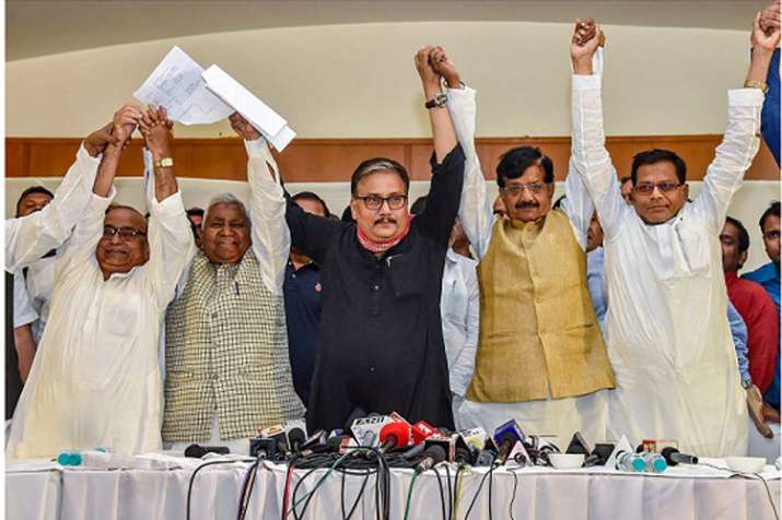Mahagathbandhan announces seat-sharing in Bihar Mahagathbandhan announces seat-sharing in Bihar- India TV