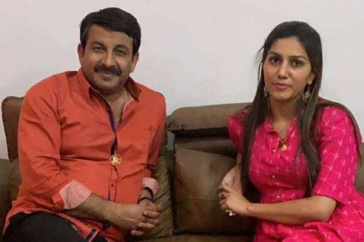 Manoj Tiwari and Sapna Choudhary Manoj Tiwari and Sapna Choudhary- India TV