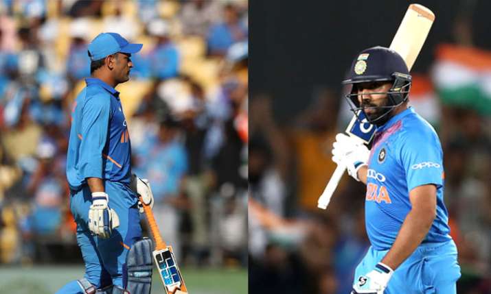 MS Dhoni And Rohit Sharma MS Dhoni And Rohit Sharma- India TV