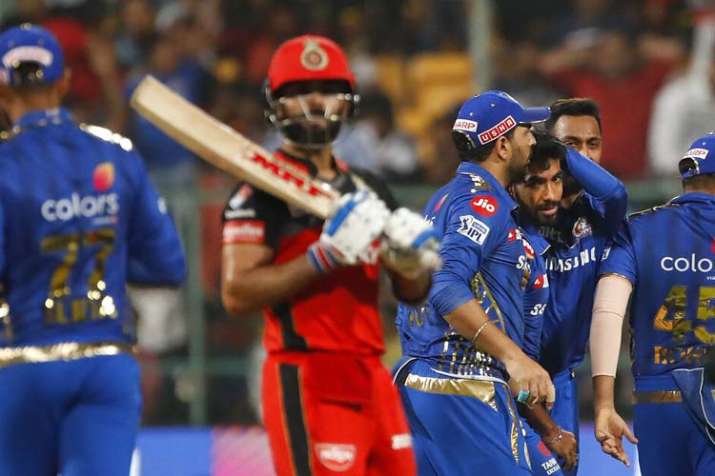 IPL 2019, RCBvMI : मलिंगा की नो बॉल से उठा विवाद, मुंबई ने आरसीबी को हराकर जीता पहला मैच, बुमराह की IPL 2019, RCBvMI : मलिंगा की नो बॉल से उठा विवाद, मुंबई ने आरसीबी को हराकर जीता पहला मैच, बुमराह की - India TV
