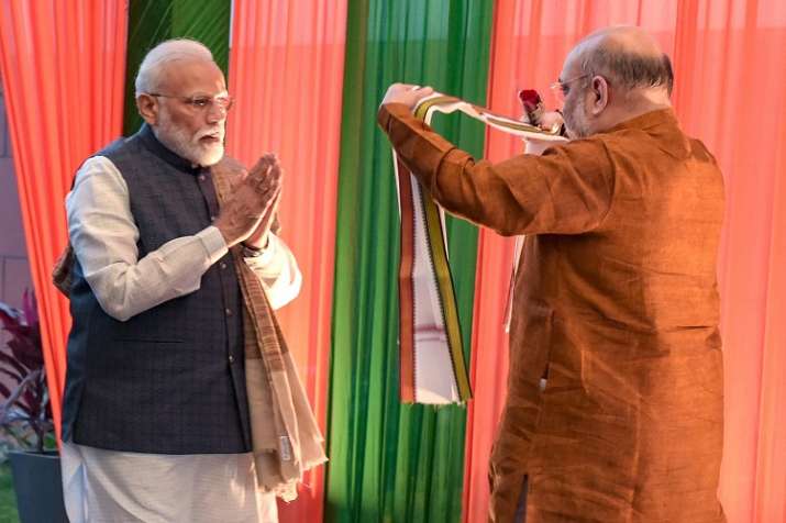 Prime Minister Narendra Modi and BJP National President... Prime Minister Narendra Modi and BJP National President...- India TV