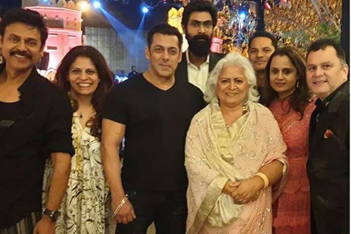 Salman Khan and Rana Daggubati attend Telugu star Venkatesh's daughter's wedding in Jaipur Salman Khan and Rana Daggubati attend Telugu star Venkatesh's daughter's wedding in Jaipur- India TV
