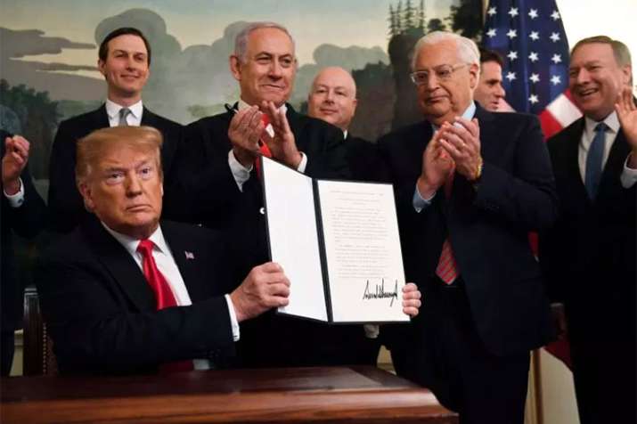 US President Donald Trump and Israeli Prime Minister Benjamin Netanyahu US President Donald Trump and Israeli Prime Minister Benjamin Netanyahu- India TV