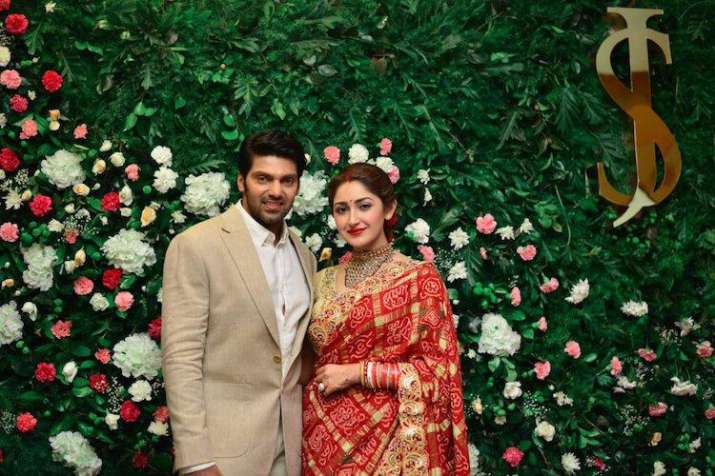 Arya-Sayyeshaa Saigal Wedding Reception Arya-Sayyeshaa Saigal Wedding Reception- India TV
