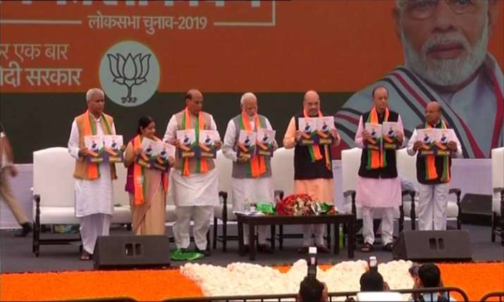 BJP Manifesto 2019 BJP Manifesto 2019- India TV Paisa