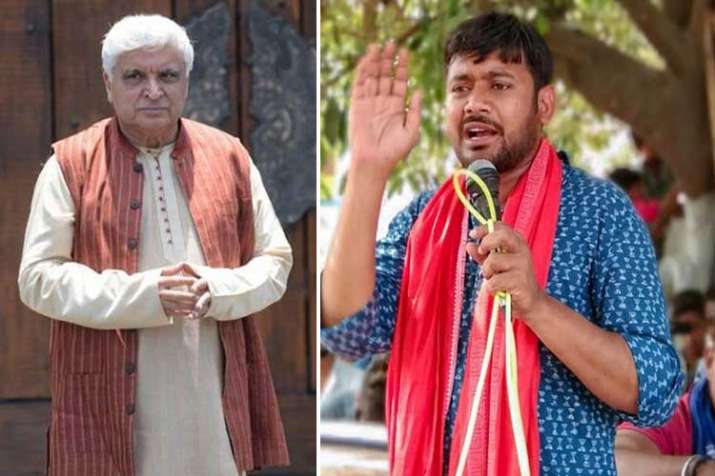 javed akhtar and kanhaiya kumar javed akhtar and kanhaiya kumar- India TV