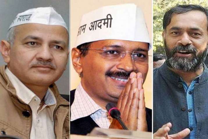 Non bailable warrants against Arvind Kejriwal, Manish Sisodia and Yogendra Yadav Non bailable warrants against Arvind Kejriwal, Manish Sisodia and Yogendra Yadav- India TV