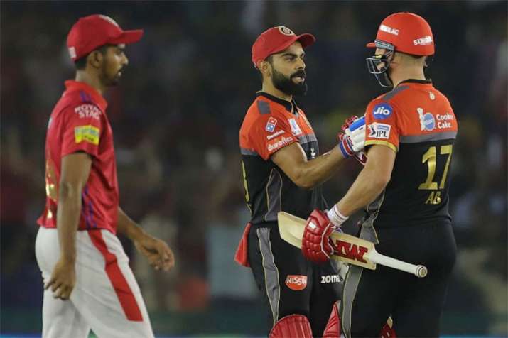 पंजाब के खिलाफ विस्फोटक पारी खेलने के बाद एबी डिविलियर्स का बड़ा बयान, बताया कैसे की गेंदबाजों की धु पंजाब के खिलाफ विस्फोटक पारी खेलने के बाद एबी डिविलियर्स का बड़ा बयान, बताया कैसे की गेंदबाजों की धु- India TV
