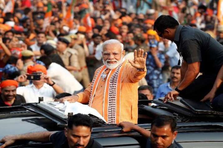 PM Modi's Varanasi Mega Road Show pictures PM Modi's Varanasi Mega Road Show pictures - India TV