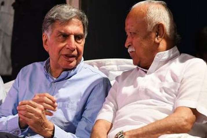 Ratan Tata meets RSS chief Mohan Bhagwat in Nagpur Ratan Tata meets RSS chief Mohan Bhagwat in Nagpur- India TV