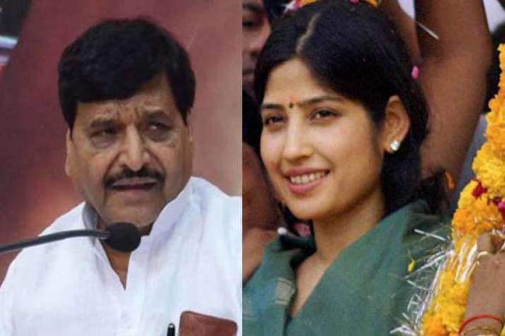 Shivpal Yadav and Dimple Yadav Shivpal Yadav and Dimple Yadav- India TV
