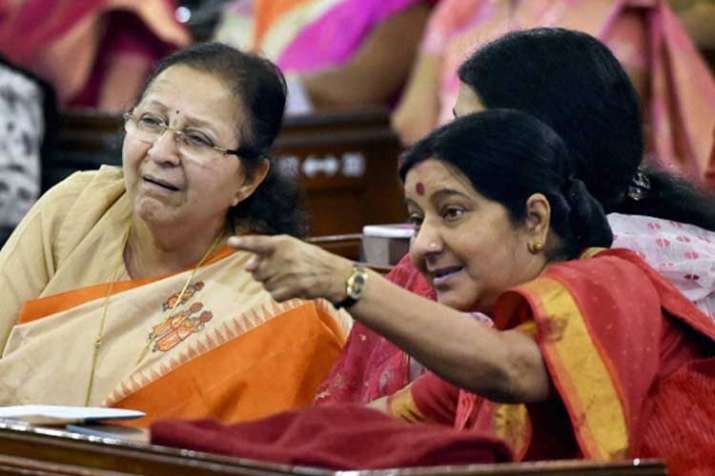 sumitra mahajan and sushma swaraj sumitra mahajan and sushma swaraj- India TV