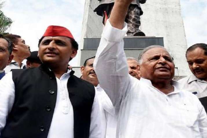 Mulayam Singh Yadav and Akhilesh Yadav Mulayam Singh Yadav and Akhilesh Yadav- India TV