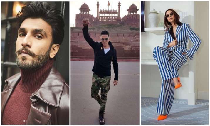 Ranveer singh, akshay kumar and deepika padukone Ranveer singh, akshay kumar and deepika padukone- India TV
