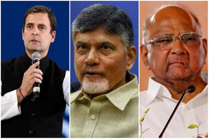 CM N Chandrababu Naidu meets Rahul Gandhi and Sharad... CM N Chandrababu Naidu meets Rahul Gandhi and Sharad...- India TV
