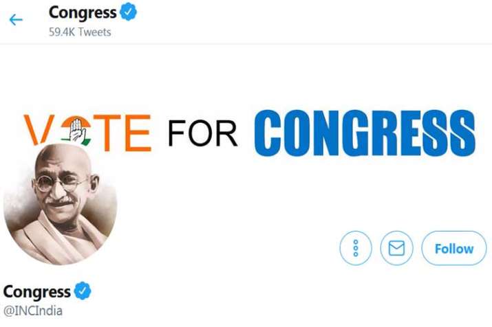 congress twitter handle congress twitter handle- India TV