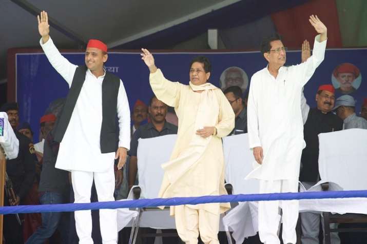 Mahagathbandhan rally in Azamgarh Mahagathbandhan rally in Azamgarh- India TV