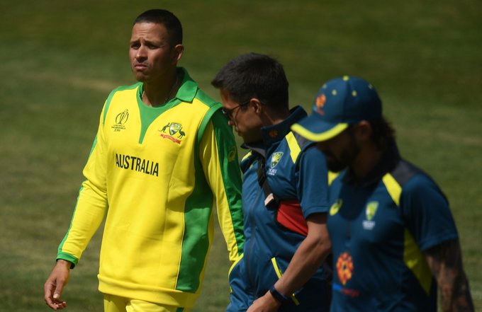 Usman Khawaja has been taken to hospital for scans on his jaw after he retired hurt in Australia’s p Usman Khawaja has been taken to hospital for scans on his jaw after he retired hurt in Australia’s p- India TV