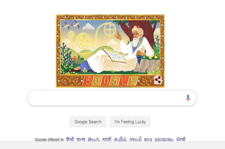 Google Doodle of Omar Khayyam Google Doodle of Omar Khayyam - India TV