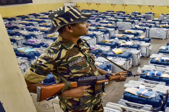 Polled EVMs are absolutely safe in Strongrooms: Election Commission Polled EVMs are absolutely safe in Strongrooms: Election Commission- India TV
