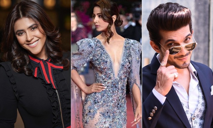 Ekta kapoor, hina khan and arjun bijlani Ekta kapoor, hina khan and arjun bijlani- India TV
