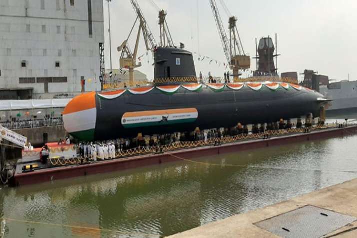 Fourth Scorpene Submarine INS VELA launched at Mazagaon Dock Limited | AIR Fourth Scorpene Submarine INS VELA launched at Mazagaon Dock Limited | AIR- India TV