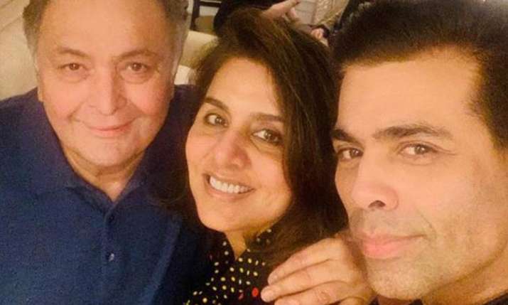 Karan Johar meets Rishi Kapoor and Neetu Kapoor in New York Karan Johar meets Rishi Kapoor and Neetu Kapoor in New York- India TV