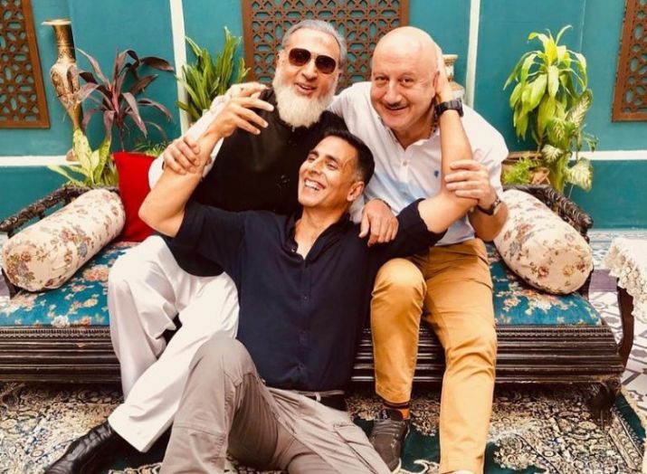 Akshay kumar, anupam kher and Gulshan grover Akshay kumar, anupam kher and Gulshan grover- India TV