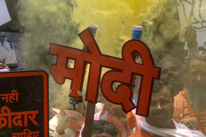 नरेंद्र मोदी की अगुवाई में भारतीय जनता पार्टी ने इन चुनावों में अभूतपूर्व सफलता हासिल की है | PTI Re नरेंद्र मोदी की अगुवाई में भारतीय जनता पार्टी ने इन चुनावों में अभूतपूर्व सफलता हासिल की है | PTI Re- India TV