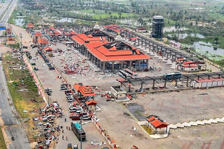 A bird’s eye view of the destruction caused by... A bird’s eye view of the destruction caused by...- India TV
