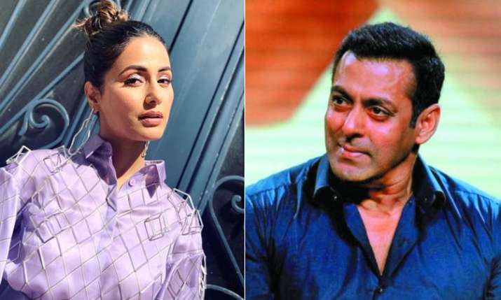salman Khan's reaction on Hina Khan's Cannes controversy salman Khan's reaction on Hina Khan's Cannes controversy- India TV
