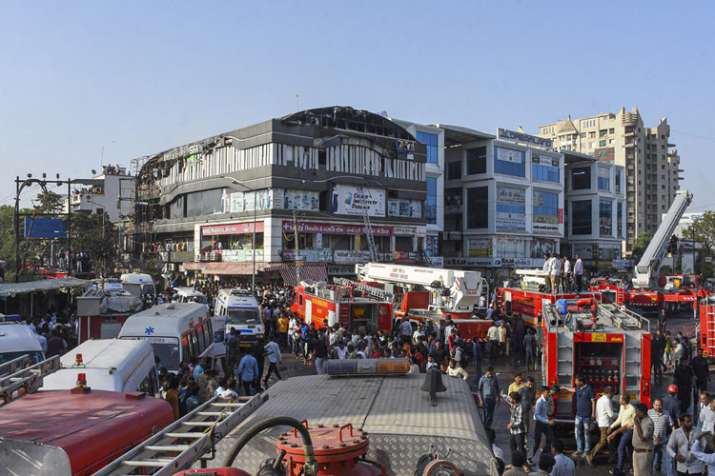 Gujarat: Fire breaks out on the second floor of a building in Sarthana area of Surat Gujarat: Fire breaks out on the second floor of a building in Sarthana area of Surat- India TV