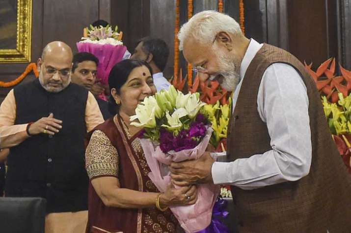 sushma swaraj and pm modi sushma swaraj and pm modi- India TV