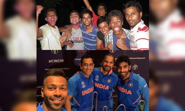 Hardik pandya childhood photo to celebreate team india victory of world cup 2011 Hardik pandya childhood photo to celebreate team india victory of world cup 2011 - India TV
