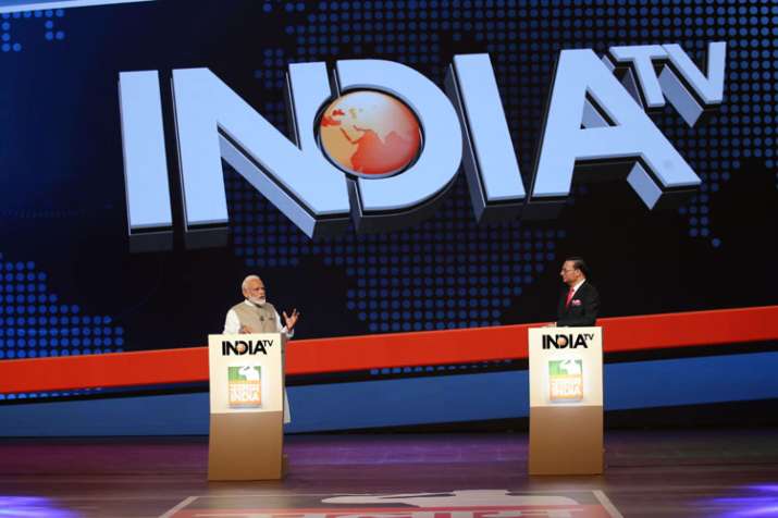 PM Modi on India TV with Rajat Sharma PM Modi on India TV with Rajat Sharma- India TV
