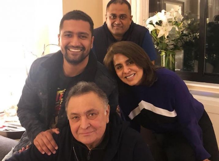 Vicky kaushal with rishi kapoor and neetu kapoor Vicky kaushal with rishi kapoor and neetu kapoor- India TV