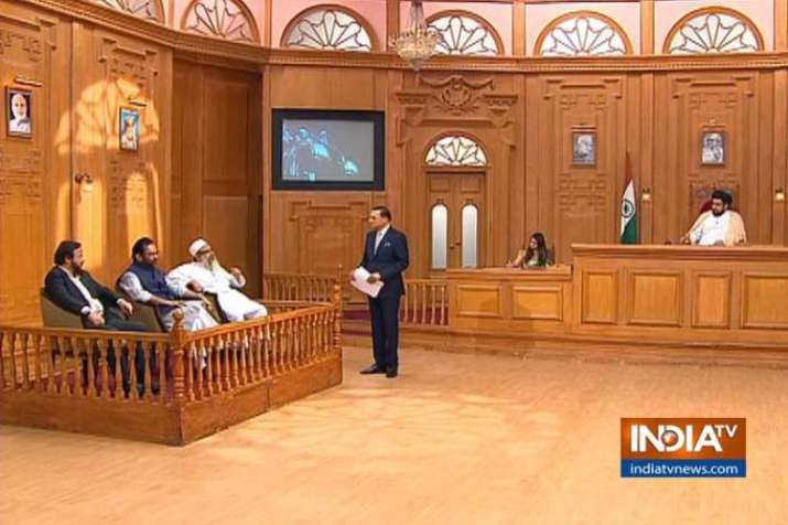Aap Ki Adalat, Rajat Sharma, Mukhtar Abbas Naqvi Aap Ki Adalat, Rajat Sharma, Mukhtar Abbas Naqvi - India TV
