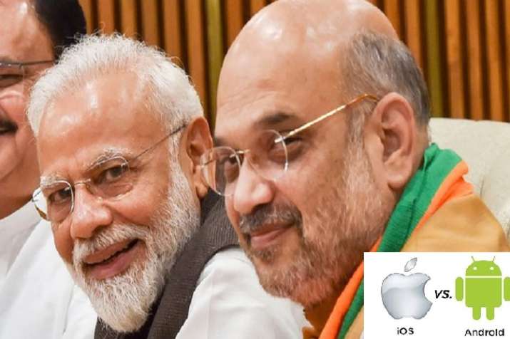 iPhone vs Android: Amit Shah prefers iPhone XS to connect with team iPhone vs Android: Amit Shah prefers iPhone XS to connect with team- India TV Paisa