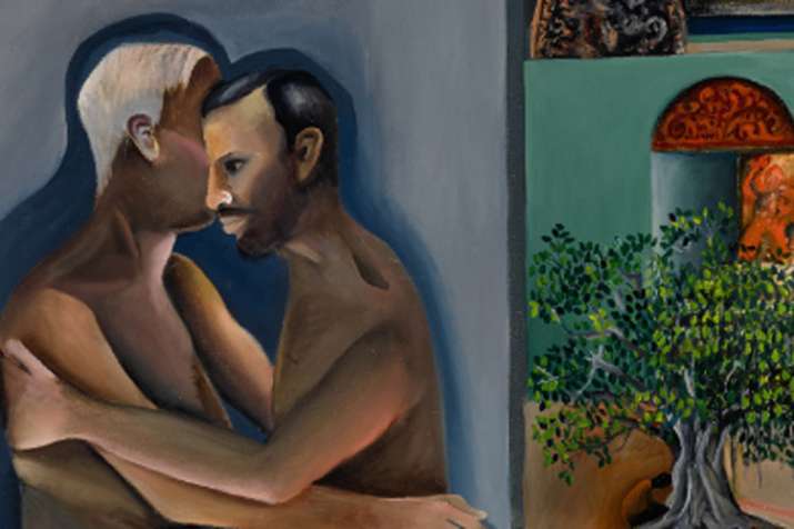 Bhupen Khakhar 1980s painting Two Men in Benares homosexuality on breaks record Bhupen Khakhar 1980s painting Two Men in Benares homosexuality on breaks record- India TV