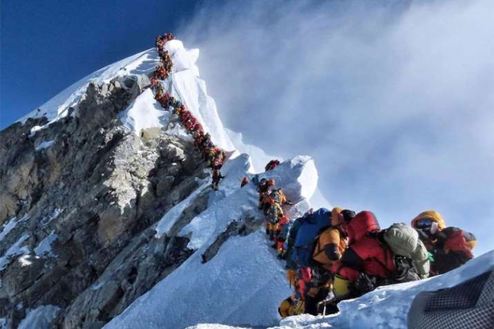 Traffic jam did not cause all deaths on Mount Everest, says Nepal government | AP Photo Traffic jam did not cause all deaths on Mount Everest, says Nepal government | AP Photo- India TV
