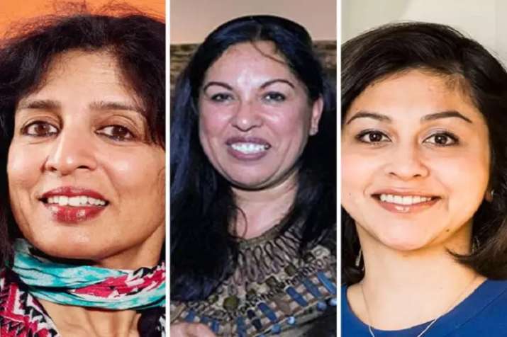 From left: Jayshree Ullal, Neerja Sethi and Neha Narkhede From left: Jayshree Ullal, Neerja Sethi and Neha Narkhede- India TV Paisa