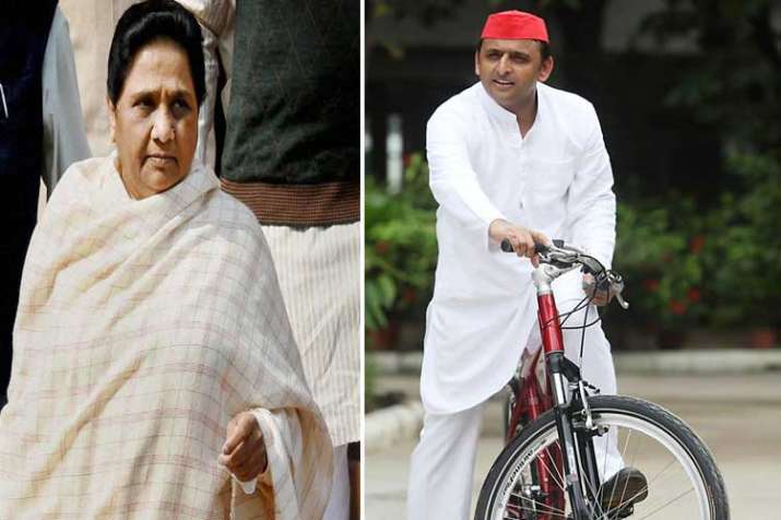 Mayawati and Akhilesh Yadav Mayawati and Akhilesh Yadav- India TV