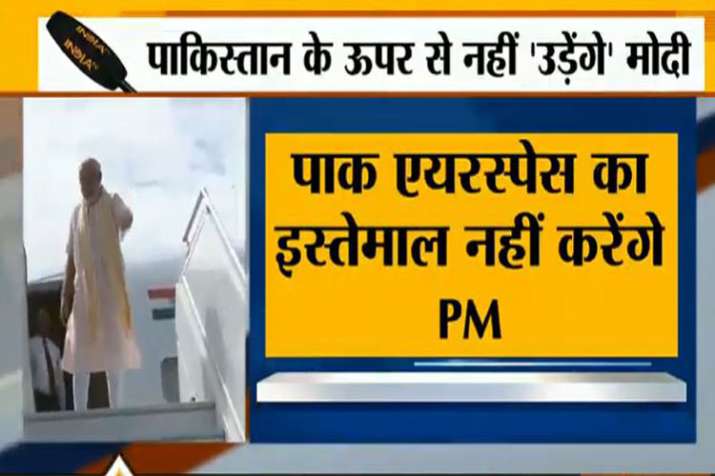 PM Modi will not fly over Pakistan's Air Space to reach SCO Summit in Bishkek Kyrgyzstan PM Modi will not fly over Pakistan's Air Space to reach SCO Summit in Bishkek Kyrgyzstan- India TV
