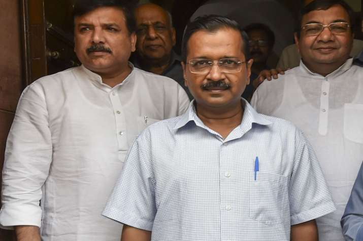 Arvind Kejriwal and other AAP leaders Arvind Kejriwal and other AAP leaders- India TV