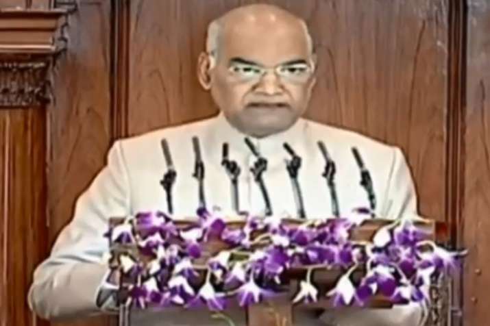 President Ram Nath Kovind addresses joint session of Parliament | PTI President Ram Nath Kovind addresses joint session of Parliament | PTI- India TV