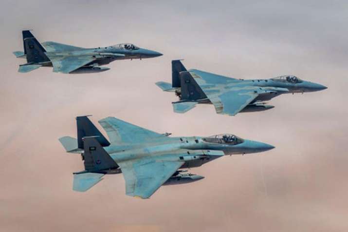 Saudi air defences intercept two Houthi drones launched from Yemen. Saudi air defences intercept two Houthi drones launched from Yemen.- India TV