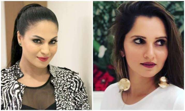 Veena malik and Sania mirza Veena malik and Sania mirza- India TV