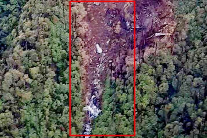 Picture of wreckage of missing an 32 found in Arunachal Pradesh Picture of wreckage of missing an 32 found in Arunachal Pradesh- India TV